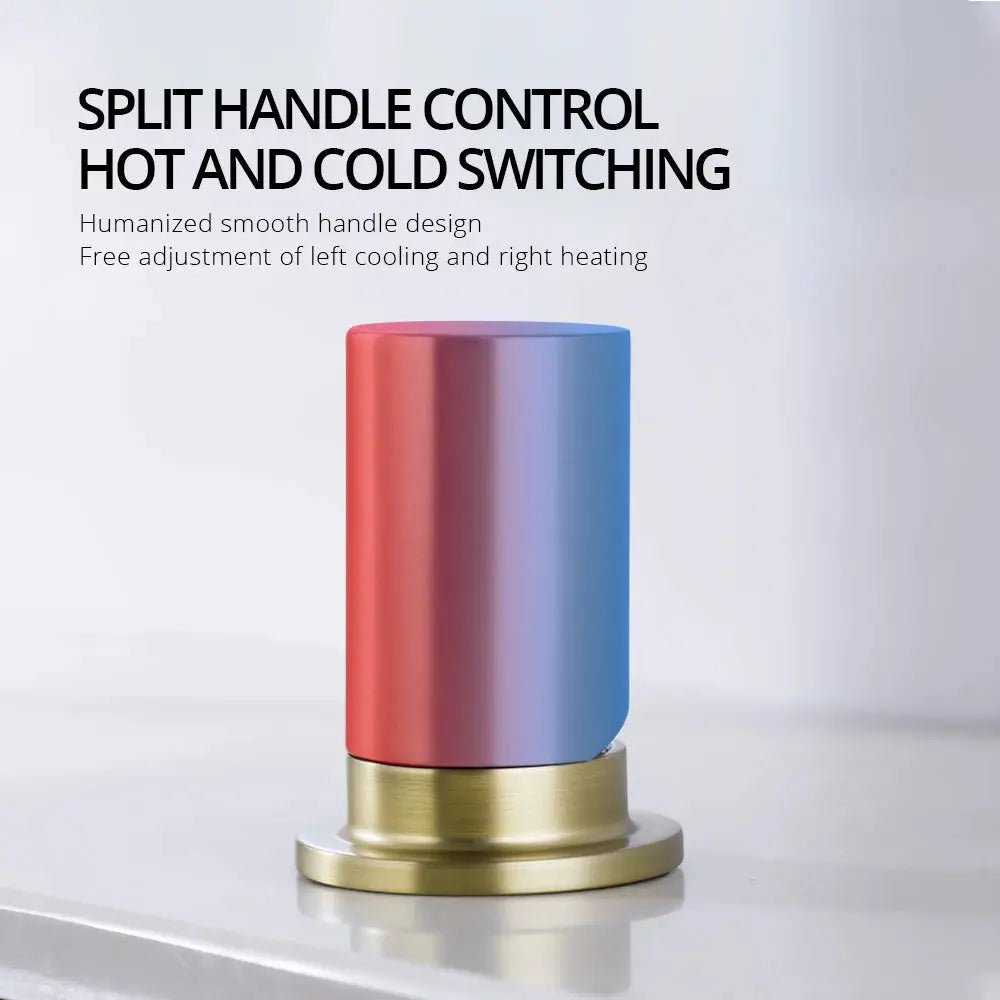 Deck - mounted Kitchen Faucet Hidden Pull - Out Spray Single Handle - deck mounted kitchen faucetBathroomLux