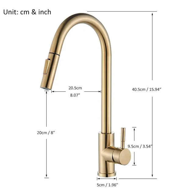 Delta Kitchen Faucet Pull Out with 1 - Handle - FaucetBathroomLux