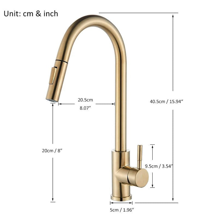 Delta Kitchen Faucet Pull Out with 1 - Handle - FaucetBathroomLux