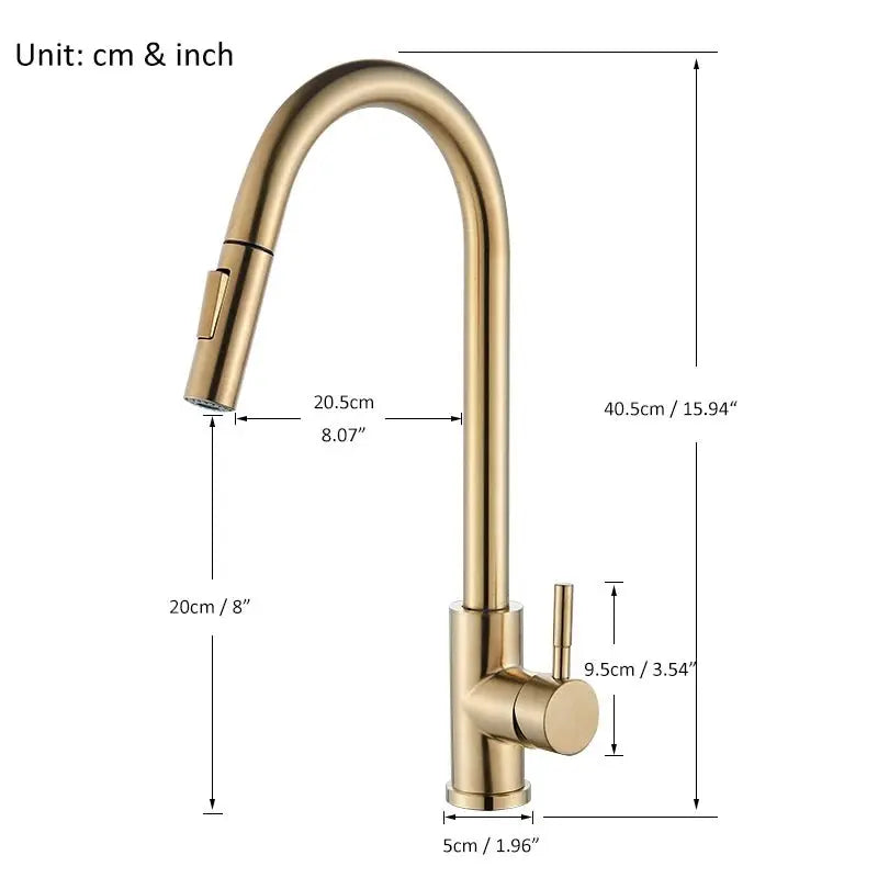 Delta Kitchen Faucet Pull Out with 1 - Handle - FaucetBathroomLux