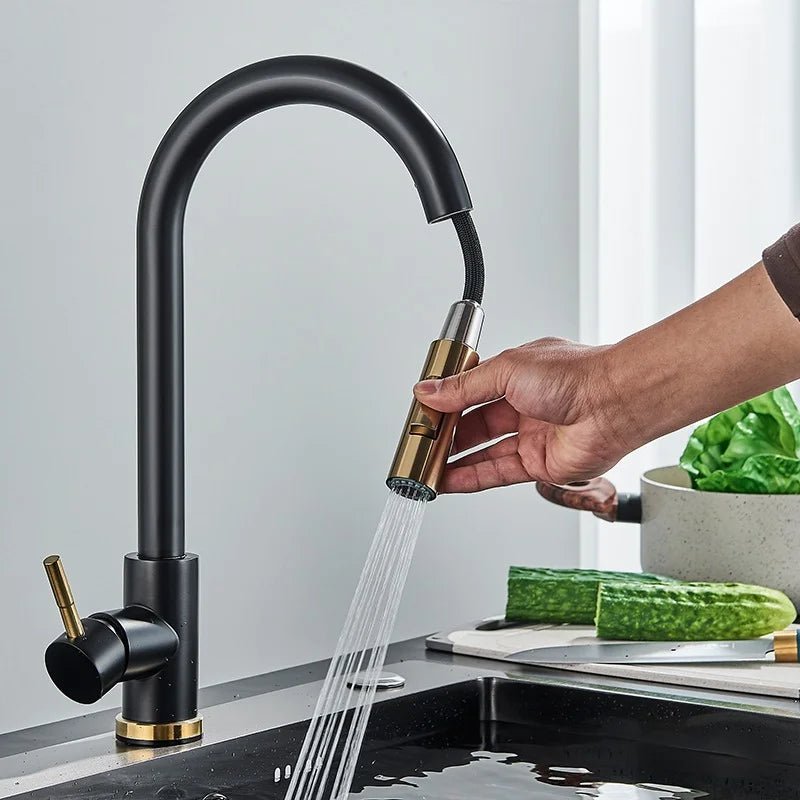 Delta Kitchen Faucet Pull Out with 1 - Handle - FaucetBathroomLux