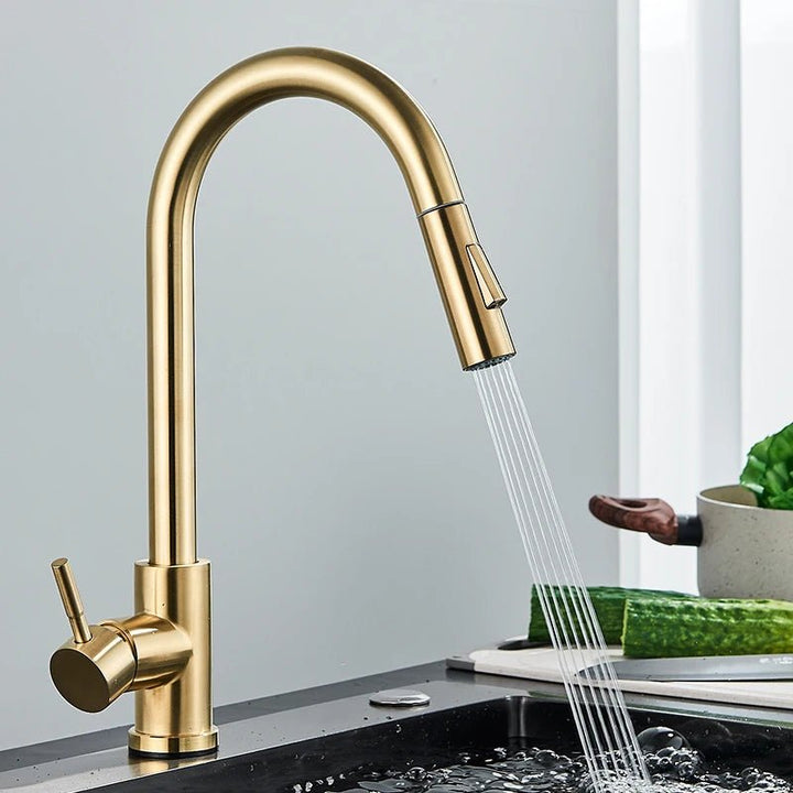 Delta Kitchen Faucet Pull Out with 1 - Handle - FaucetBathroomLux