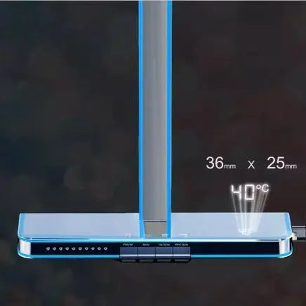 Digital Display Waterfall Shower Head Full - Body Led Light Massage - Bathroom Shower Mixer SetBathroomLux