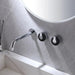 Double Marble Handles Wall Mounted Sink Basin Faucet Tap - bathroom sink faucetsBathroomLux