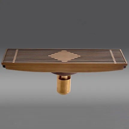 Drainart - Antique Brass - Size 10*30cm - DL8547 - drainsBathroomLux