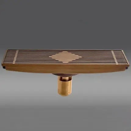 Drainart - Antique Brass - Size 10*30cm - DL8547 - drainsBathroomLux