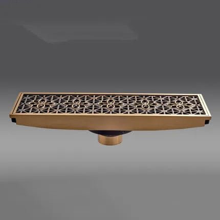 Drainart - Antique Brass - Size 10*30cm - DL8547 - drainsBathroomLux