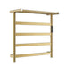 Electric Heated Towel Rack – Brushed Gold Stainless Steel Drying Bars for Bathroom - Towel Racks IN UKBathroomLux