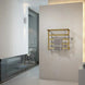 Electric Heated Towel Rack – Brushed Gold Stainless Steel Drying Bars for Bathroom - Towel Racks IN UKBathroomLux
