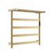 Electric Heated Towel Rack – Brushed Gold Stainless Steel Drying Bars for Bathroom - Towel Racks IN UKBathroomLux