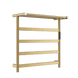 Electric Heated Towel Rack – Brushed Gold Stainless Steel Drying Bars for Bathroom - Towel Racks IN UKBathroomLux