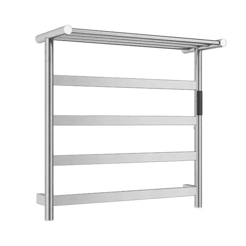 Electric Heated Towel Rack – Brushed Gold Stainless Steel Drying Bars for Bathroom - Towel Racks IN UKBathroomLux