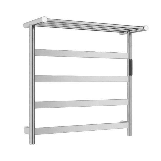 Electric Heated Towel Rack – Brushed Gold Stainless Steel Drying Bars for Bathroom - Towel Racks IN UKBathroomLux