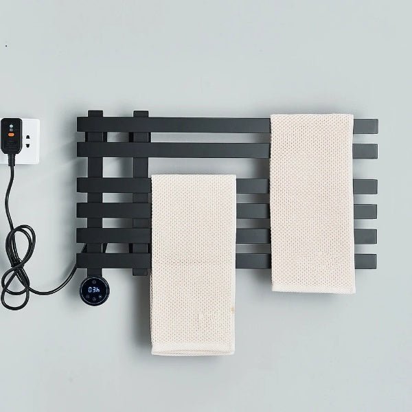 Electric Towel Rack Heater - Wall Mount Digital Display Smart - Size 60x39 - bathroomBathroomLux