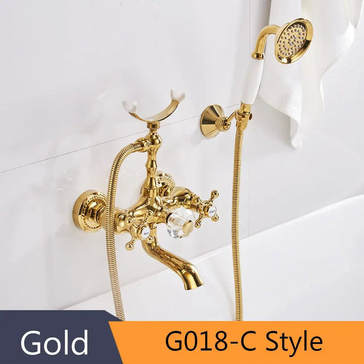 Elegance Luxury Shower Set - HS - G018 - bathroom, showers, thermostaticBathroomLux