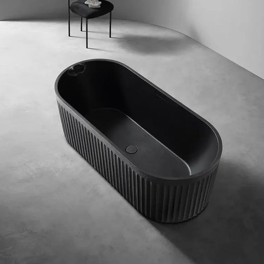 Elegant Oval Free - Standing Bathtubs – Premium Artificial Stone Design - bathroomBathroomLux