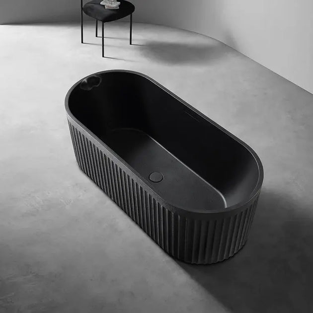 Elegant Oval Free - Standing Bathtubs – Premium Artificial Stone Design - bathroomBathroomLux
