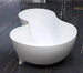 Elegant White Artificial Stone Built - In Bathtub - drop in bathtubsBathroomLux