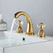 Elite 3 Hole Crystal Handle Bathroom Faucet - BathroomLux