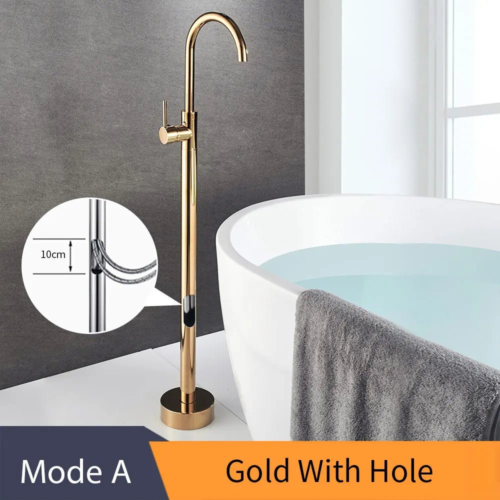 EliteStand Bathtub Faucet - Included Hand Shower - model A - Freestanding bathtubBathroomLux