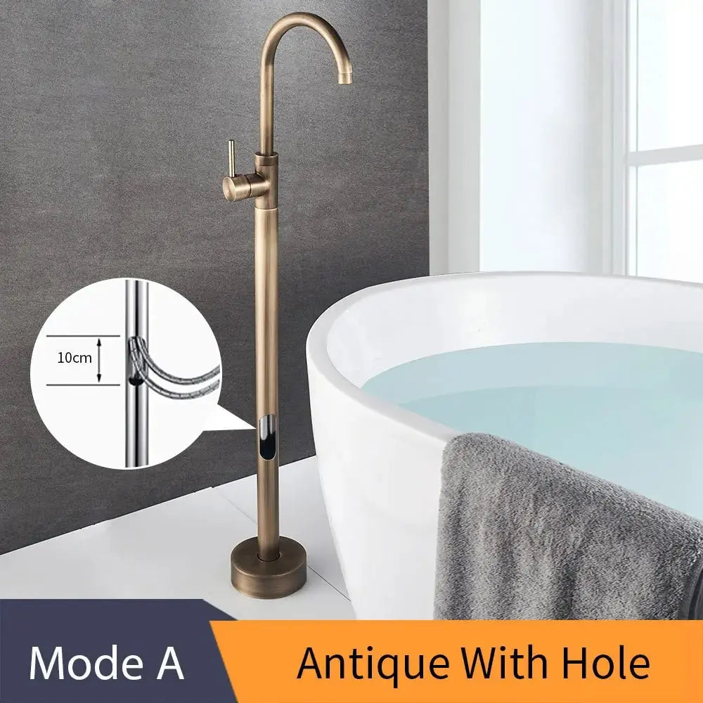 EliteStand Bathtub Faucet - Included Hand Shower - Model A - Freestanding bathtubBathroomLux