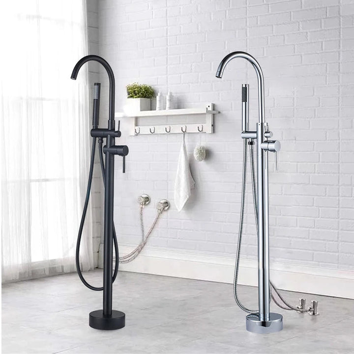 EliteStand Bathtub Faucet - Included Hand Shower - Model A - Freestanding bathtubBathroomLux