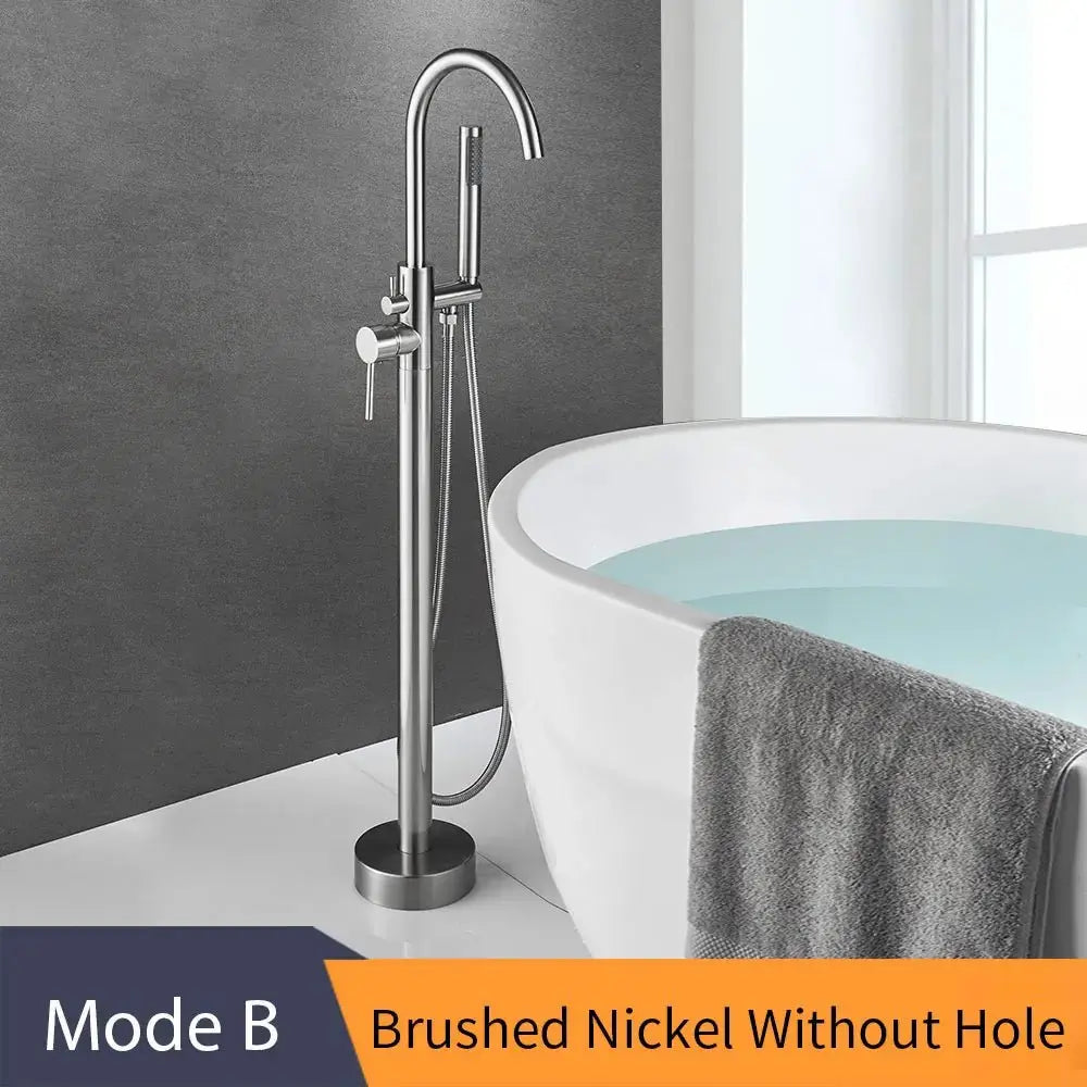 EliteStand Bathtub Faucet - Included Hand Shower - Model B - Freestanding bathtubBathroomLux