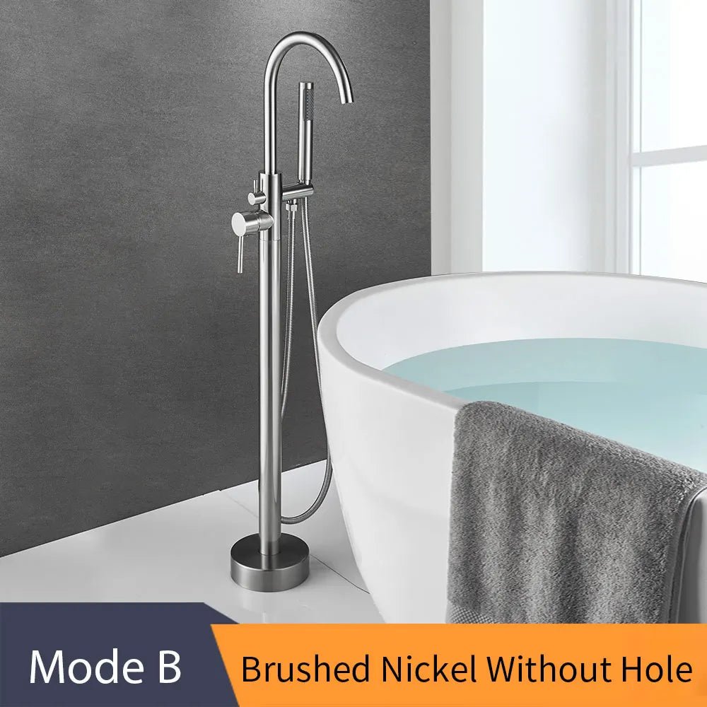 EliteStand Bathtub Faucet - Included Hand Shower - Model B - Freestanding bathtubBathroomLux