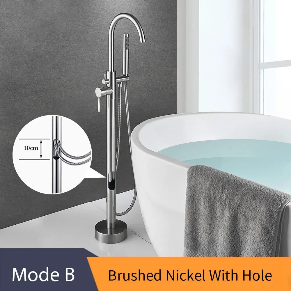 EliteStand Bathtub Faucet - Included Hand Shower - Model B - Freestanding bathtubBathroomLux