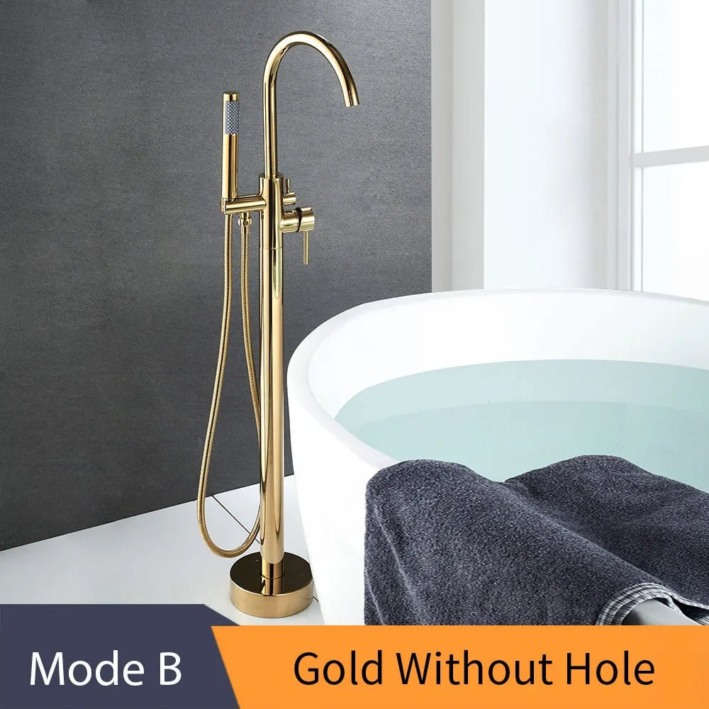 EliteStand Bathtub Faucet - Included Hand Shower - Model B - Freestanding bathtubBathroomLux