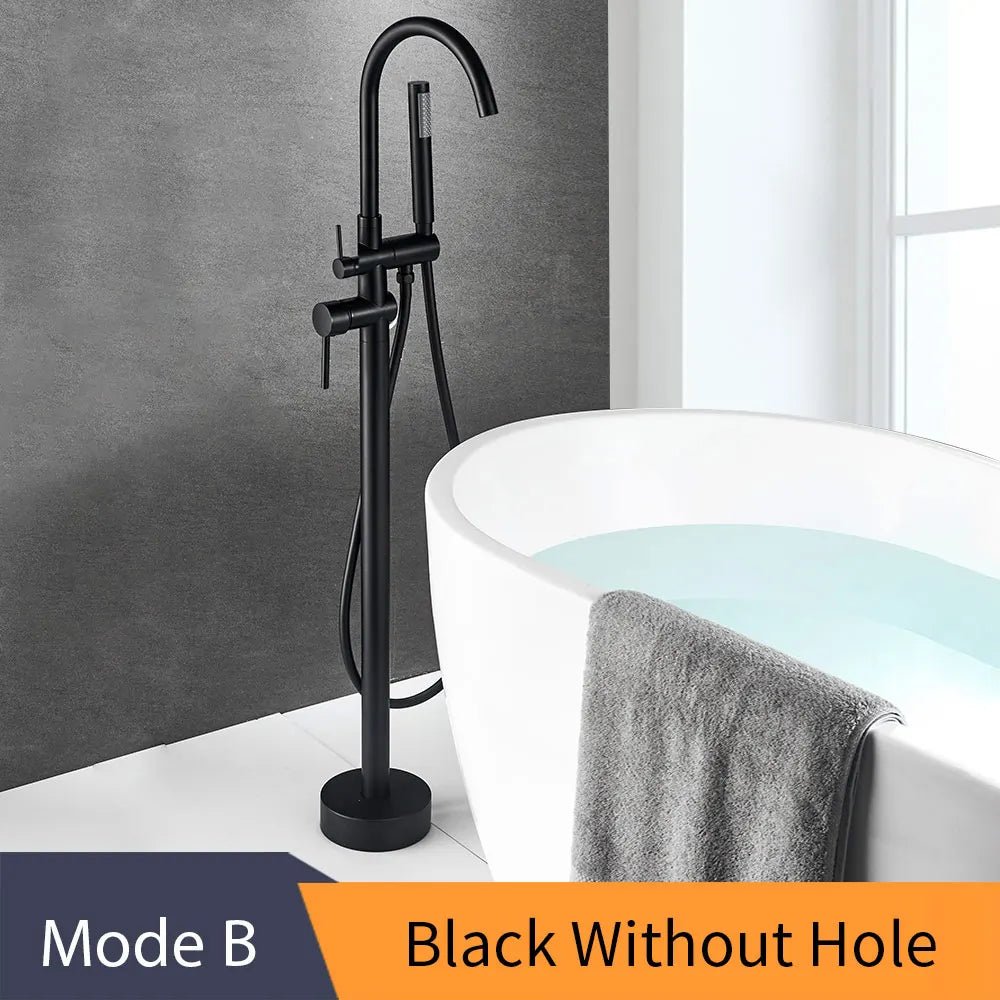 EliteStand Bathtub Faucet - Included Hand Shower - Model B - Freestanding bathtubBathroomLux