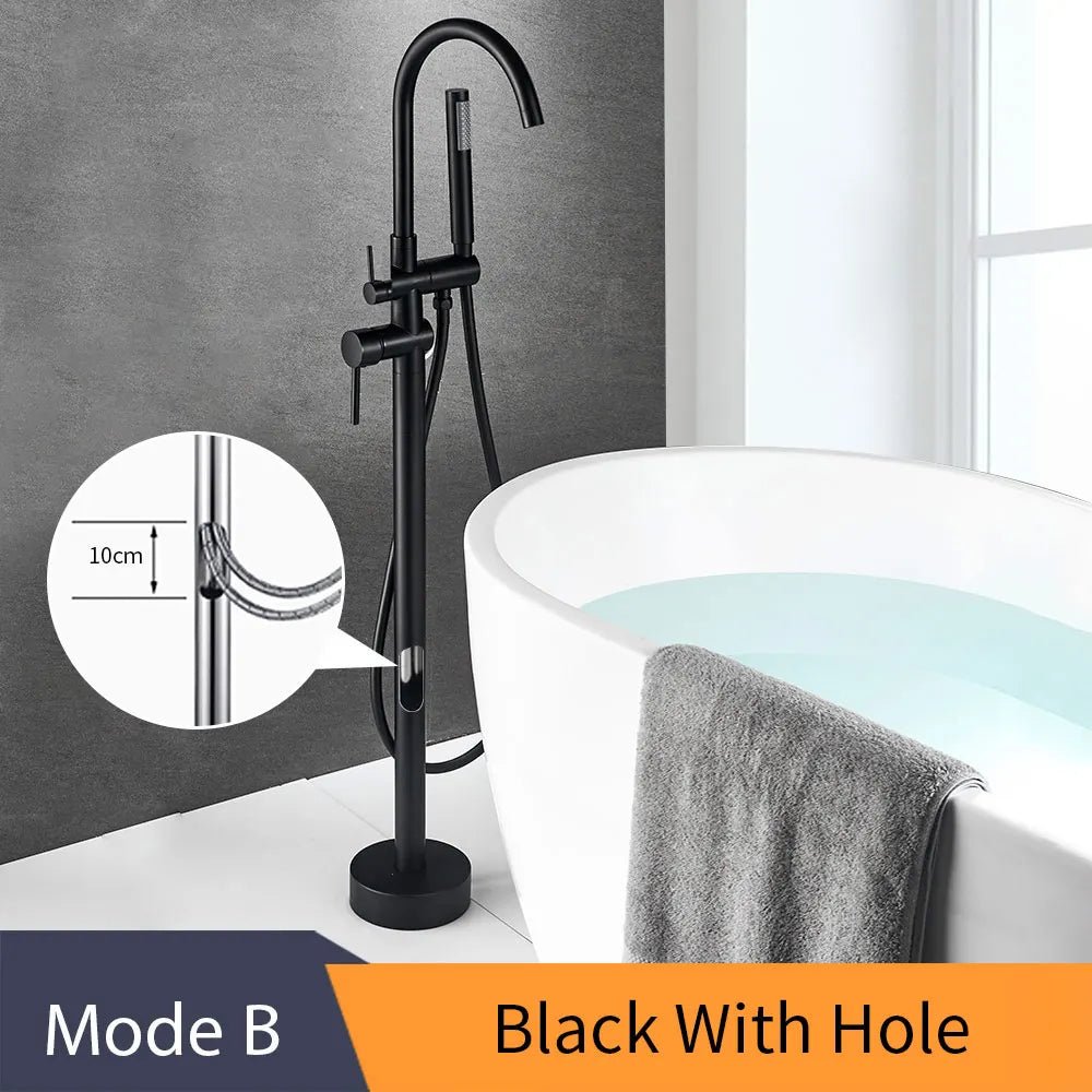 EliteStand Bathtub Faucet - Included Hand Shower - Model B - Freestanding bathtubBathroomLux