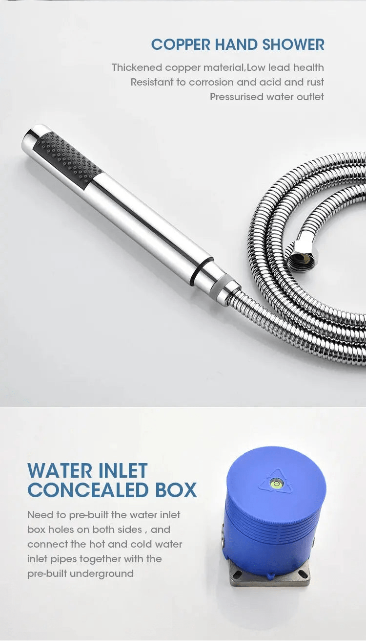 Empolo Brass Freestanding Bathtub Mixer Tap with Rotary Switch in Black - floor mounted faucetBathroomLux