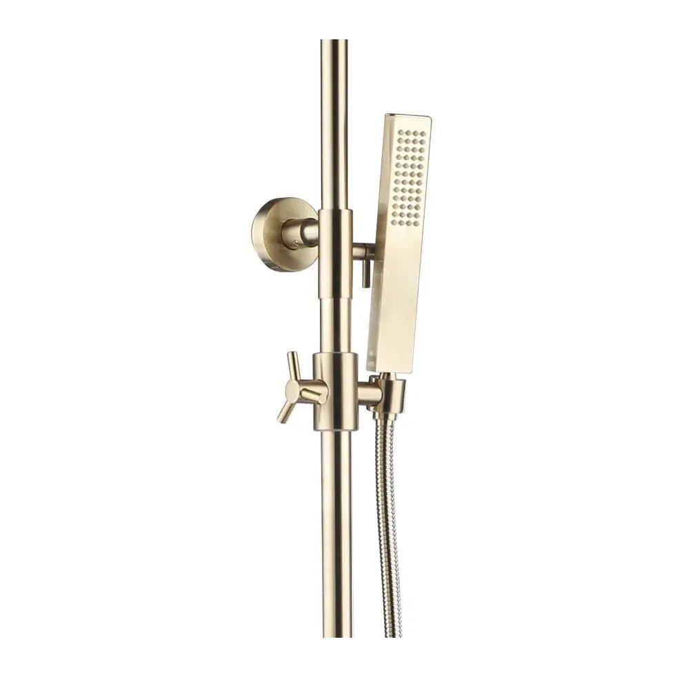 Empolo Brass Waterfall Bath Mixer Tap with Hand Shower – Ceramic Valve Set - Bathtub & Shower FaucetsBathroomLux