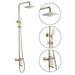 Empolo Brass Waterfall Bath Mixer Tap with Hand Shower – Ceramic Valve Set - Bathtub & Shower FaucetsBathroomLux