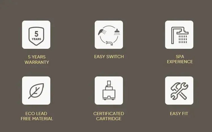 Empolo Concealed Shower Mixer System - concealed thermostatic showerBathroomLux