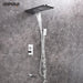 Empolo Concealed Thermostatic Rainfall Shower System - Brass thermostatic shower mixerBathroomLux