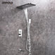 Empolo Concealed Thermostatic Rainfall Shower System - Brass thermostatic shower mixerBathroomLux