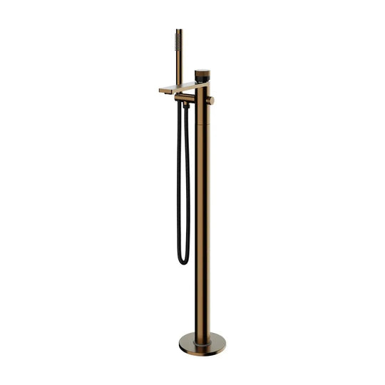 Empolo Floor Mounted Bath Taps – Freestanding Faucet with Handshower - Freestanding Faucet with HandshowerBathroomLux