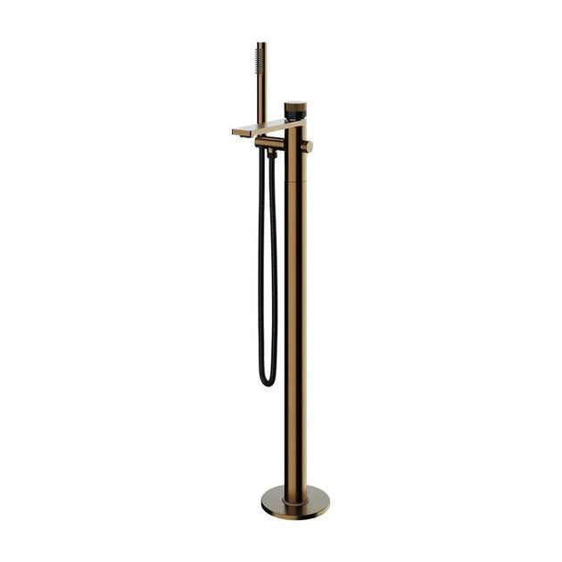 Empolo Floor Mounted Bath Taps – Freestanding Faucet with Handshower - Freestanding Faucet with HandshowerBathroomLux
