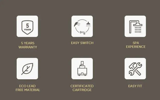 Empolo Luxury Freestanding Bath Shower Mixer Tap – Brushed Brass - Freestanding Bath Shower Mixer TapBathroomLux