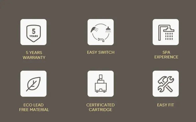 Empolo Luxury Freestanding Bath Shower Mixer Tap – Brushed Brass - Freestanding Bath Shower Mixer TapBathroomLux