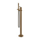Empolo Luxury Freestanding Bath Shower Mixer Tap – Brushed Brass - Freestanding Bath Shower Mixer TapBathroomLux