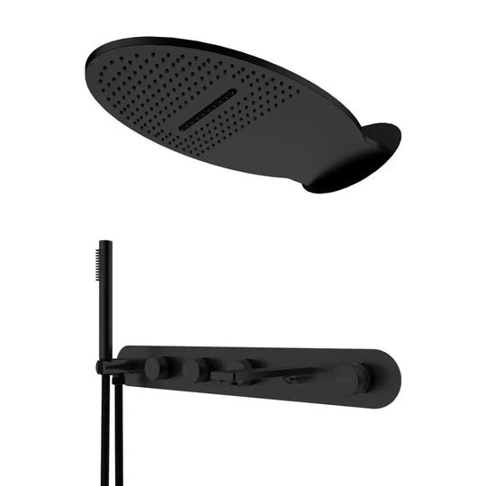 Empolo Luxury Rose Gold Wall - Mounted Brass Bath Shower Mixer - Wall - Mounted Brass Bath Shower MixerBathroomLux