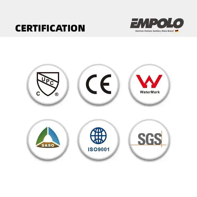 Empolo Wall Mount Faucet Concealed Brass Basin Mixer - wall mount faucetBathroomLux