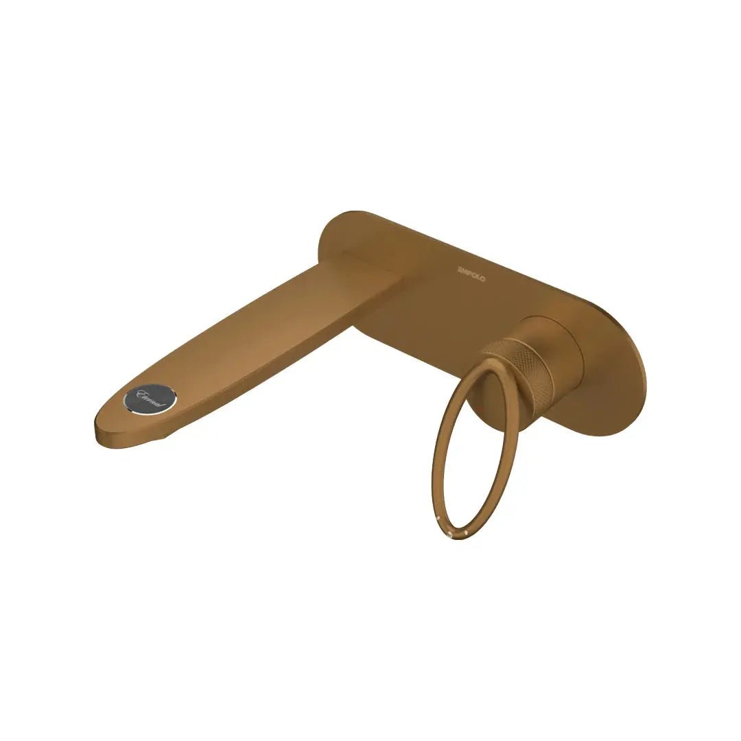 Empolo Wall Mount Faucet Concealed Brass Basin Mixer - wall mount faucetBathroomLux