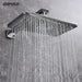 Empolo Wall Mounted Thermostatic Rainfall Shower Set – Chrome Brass Bathroom System - Rainfall Shower SetBathroomLux
