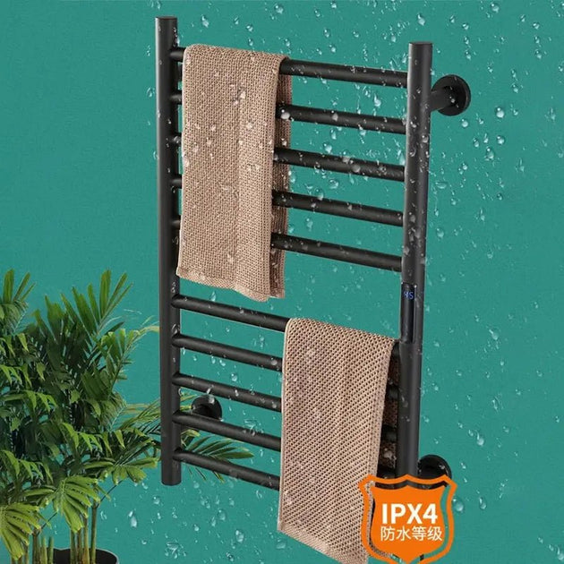 Fast - Heating Electric Towel Warmer – Timer & Temp Display – Feel the Luxury! - Electric towel warmerBathroomLux