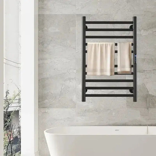 Fast - Heating Electric Towel Warmer – Timer & Temp Display – Feel the Luxury! - Electric towel warmerBathroomLux