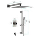 Faucet Shower Set with Fixed Wall - Mounted Shower Head & Handshower - shower system wall mountedBathroomLux